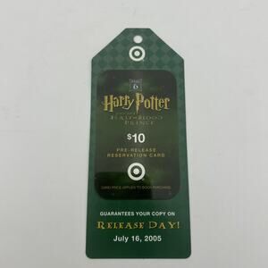 Harry Potter and the Half-Blood Prince Pre-Release Reservation Card (2005)